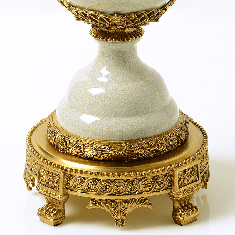 Ceramic And Copper Home Decor Vases For Villas And Hotels