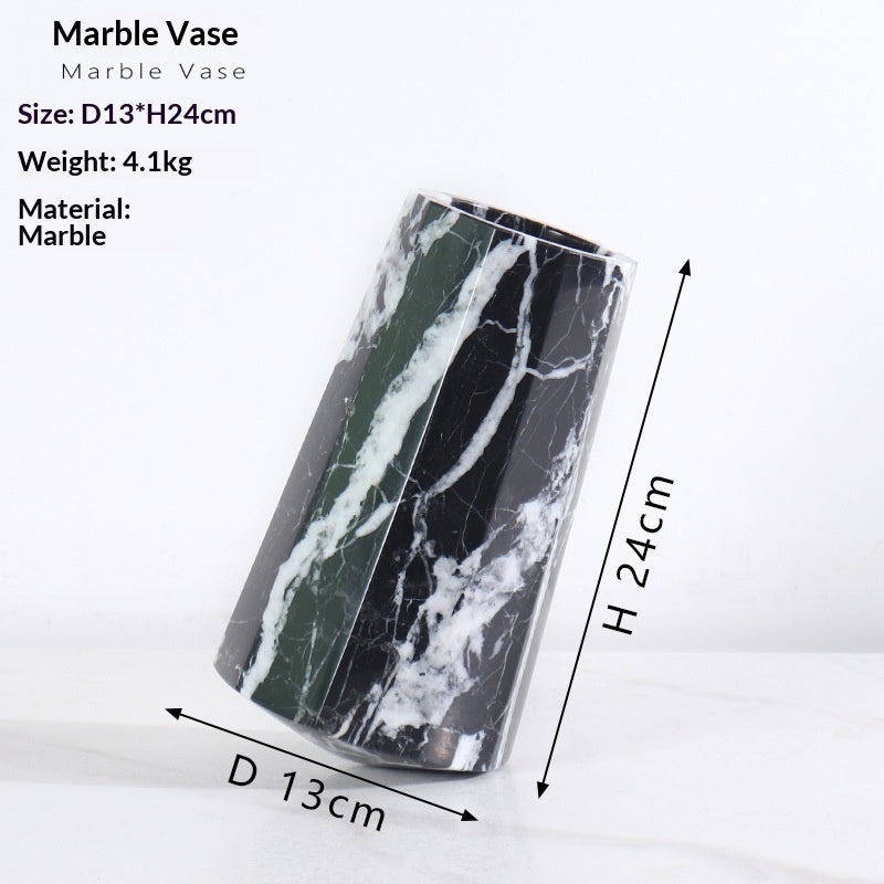 Natural Marble Decorative Vase Home Decor Item