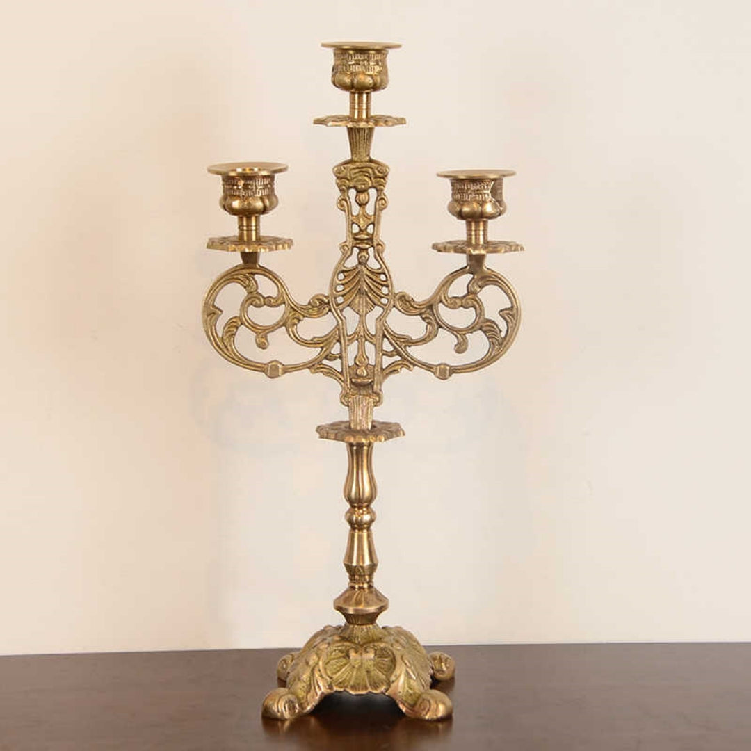 Brass European Candlestick French Home Decor