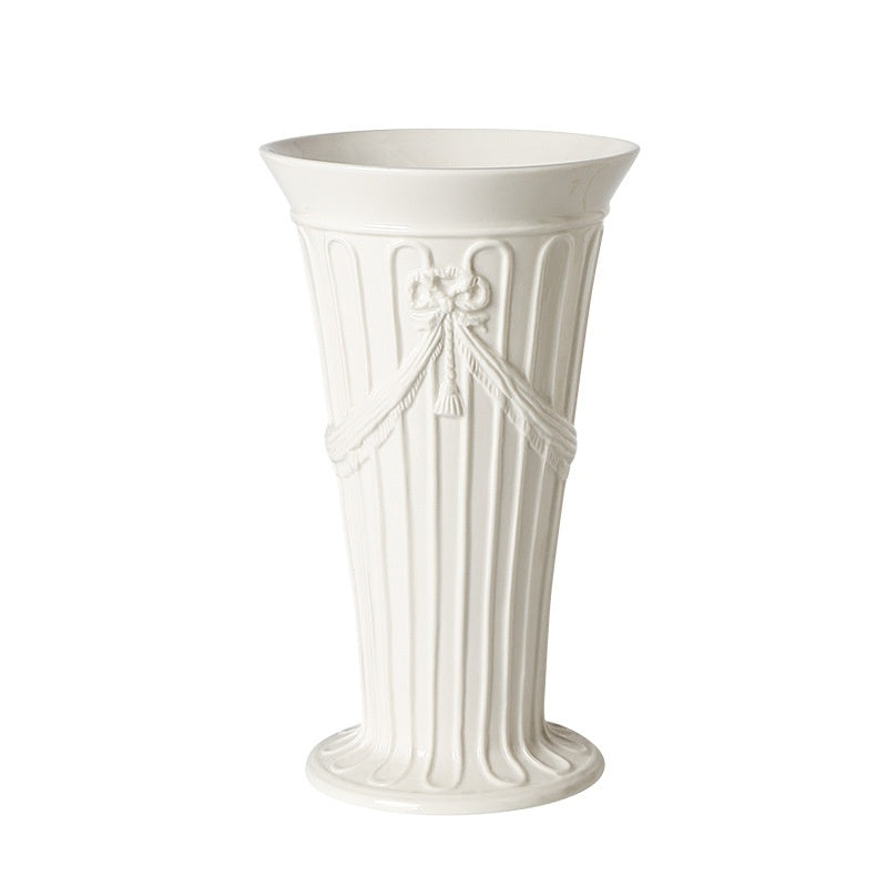 Handmade Pinched Ceramic Vase Home Decor Piece