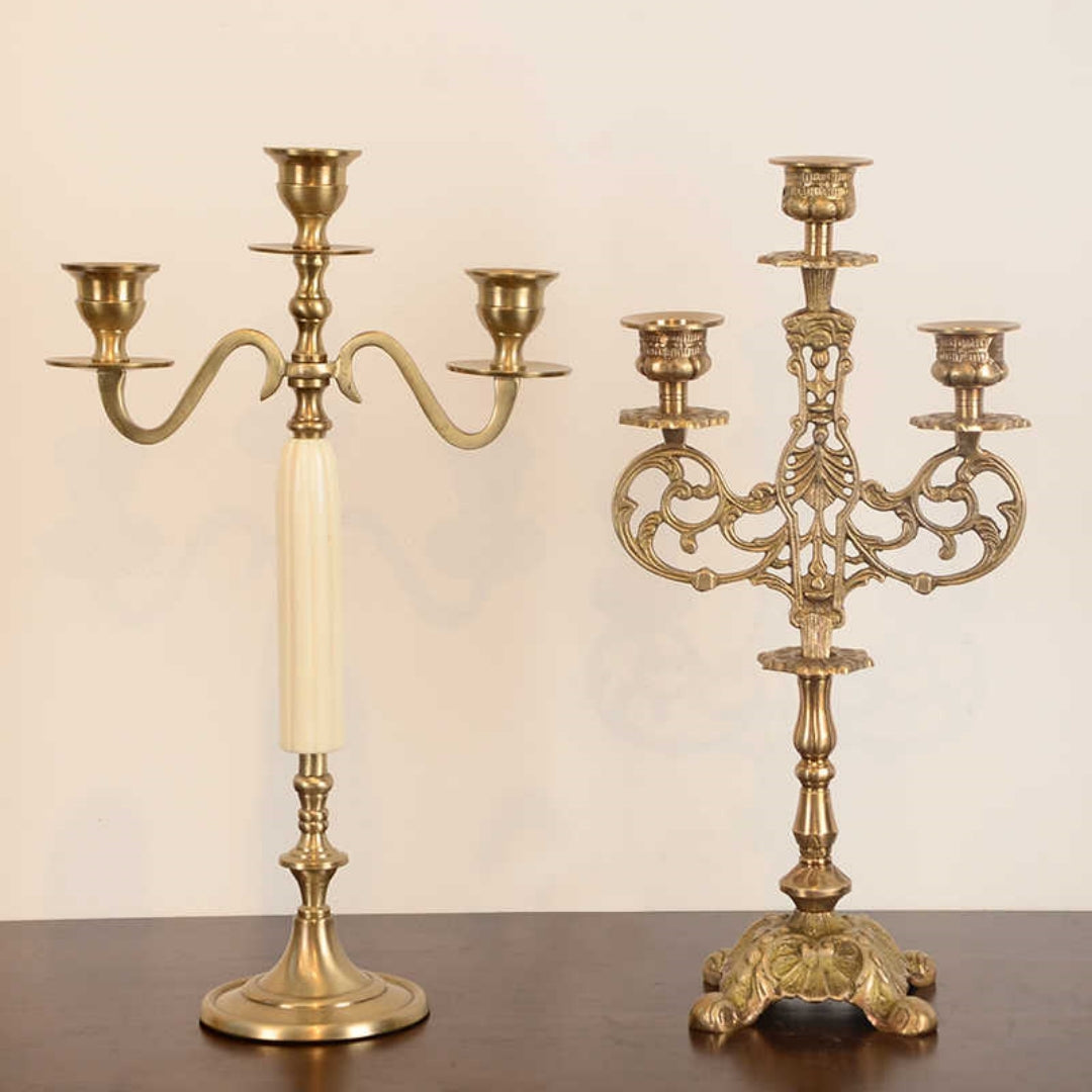 Brass European Candlestick French Home Decor