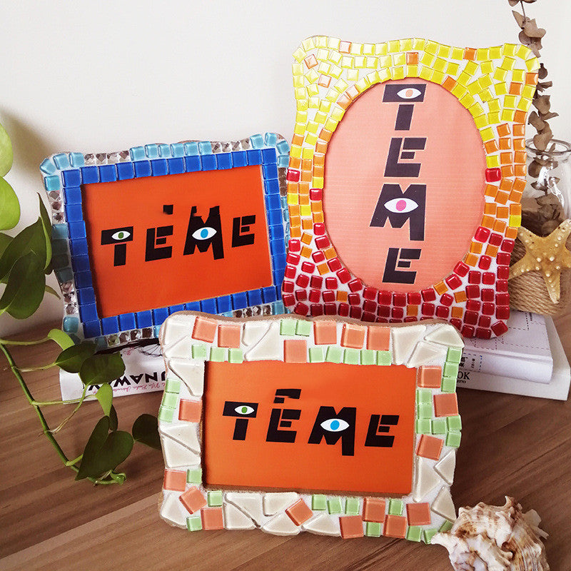 White Embryo Photo DIY Handmade Material Wooden Picture Frame