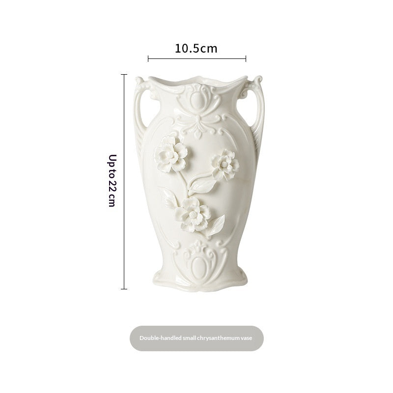 Handmade Pinched Ceramic Vase Home Decor Piece