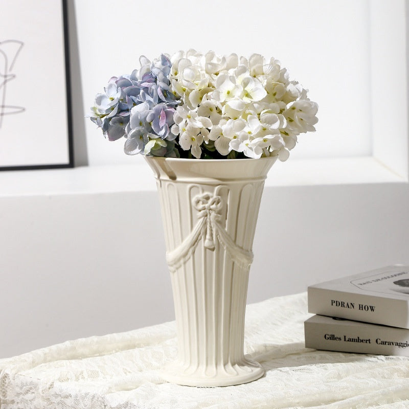 Handmade Pinched Ceramic Vase Home Decor Piece