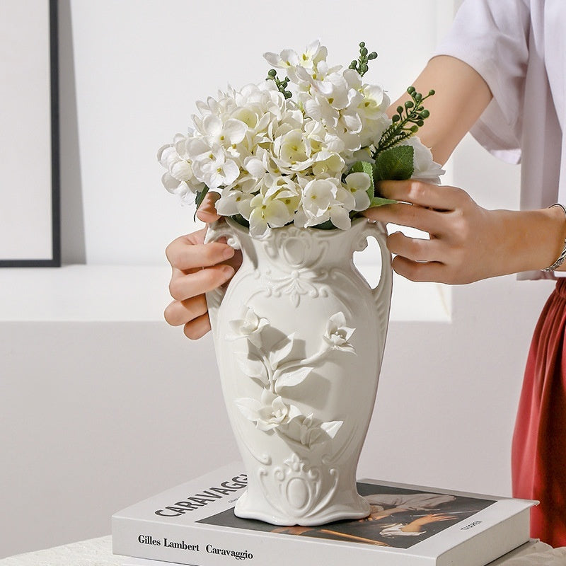 Handmade Pinched Ceramic Vase Home Decor Piece